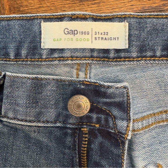 GAP Men’s Straight Fit Jeans 31 x 32 Like New EUC Medium Blue GapFlex - Picture 3 of 9